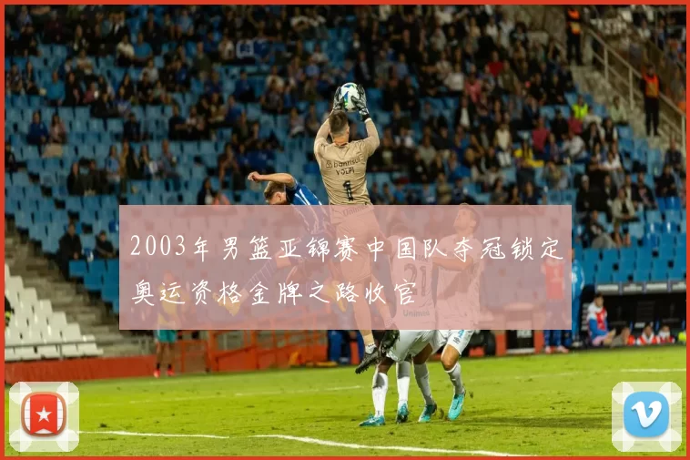 2003年男篮亚锦赛中国队夺冠锁定奥运资格金牌之路收官